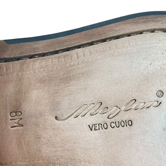 Mezlan Men 8M Torello Brown‎ Leather Oxford Square Toe Dress Shoes Made in Spain