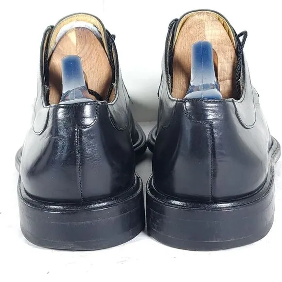 Mezlan Men’s Fiore US10M Black Leather Split Toe Derby Dress Shoes Made In Spain