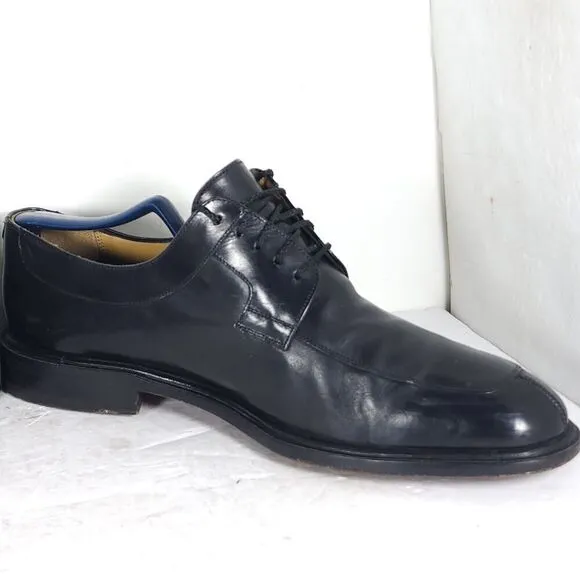 Mezlan Men’s Fiore US10M Black Leather Split Toe Derby Dress Shoes Made In Spain