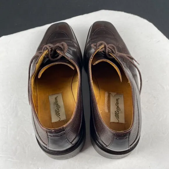 Mezlan Nigel Mens Brown Leather Derby Lace Up Dress Shoes Sz 10.5 M
