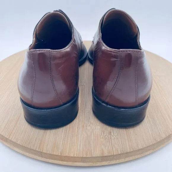 Mezlan Shoes Mens 9 Brown Leather Split Toe Dress Oxfords