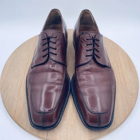 Mezlan Shoes Mens 9 Brown Leather Split Toe Dress Oxfords