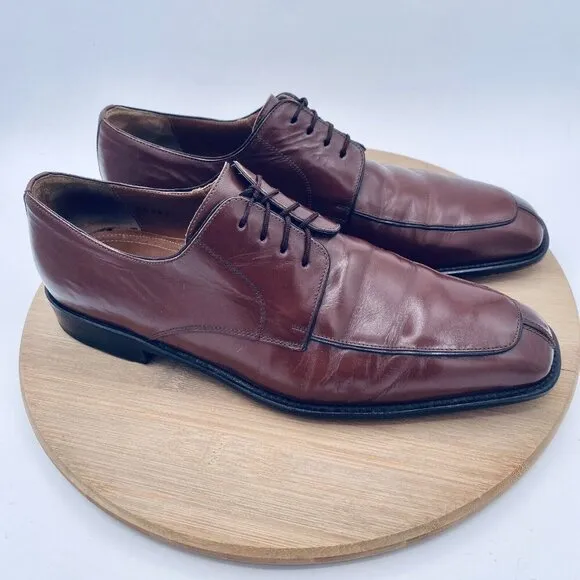 Mezlan Shoes Mens 9 Brown Leather Split Toe Dress Oxfords