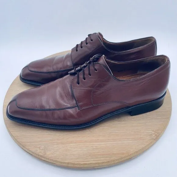 Mezlan Shoes Mens 9 Brown Leather Split Toe Dress Oxfords