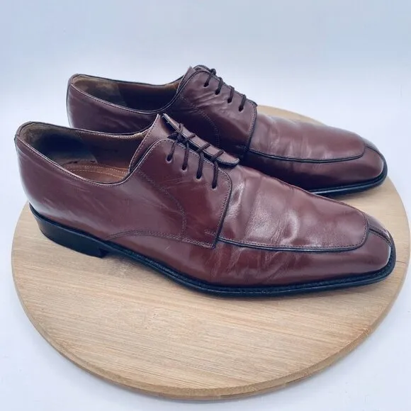 Mezlan Shoes Mens 9 Brown Leather Split Toe Dress Oxfords