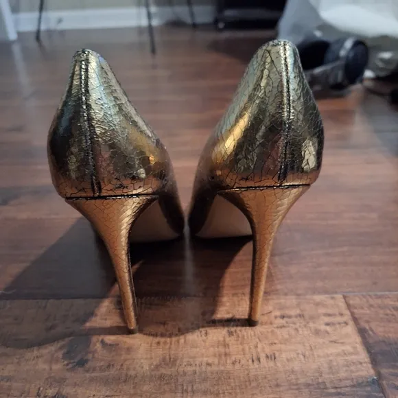 Michael Kors Gold Heels. Runway Collection. Made In Italy! $2,000.00 Shoes!!