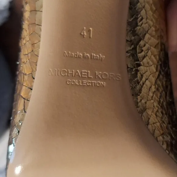 Michael Kors Gold Heels. Runway Collection. Made In Italy! $2,000.00 Shoes!!