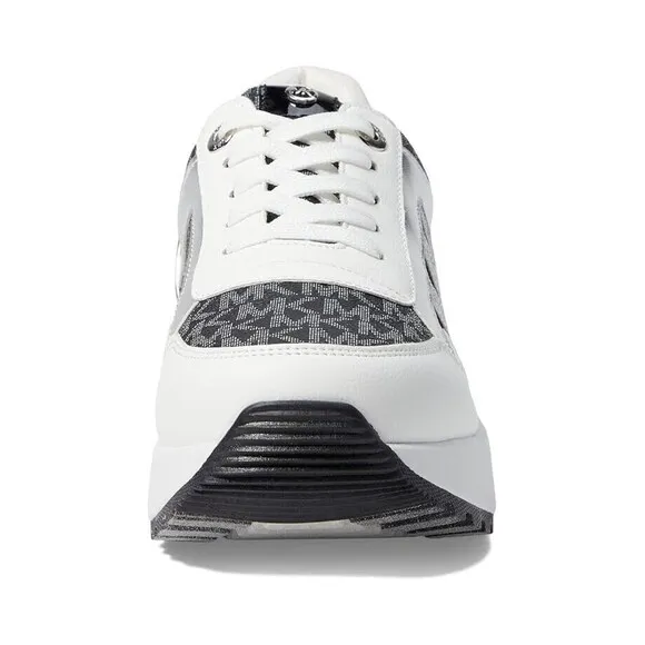 Michael Kors Little Girls Black White Cosmo Maddy Sneaker Shoes US 12 EU 30