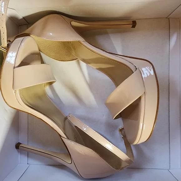 Michael Kors LT Blush with Stiletto and Ankle Strap