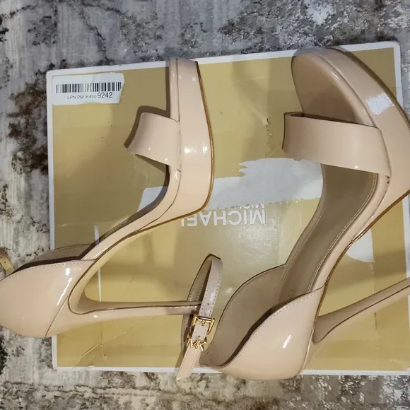 Michael Kors LT Blush with Stiletto and Ankle Strap