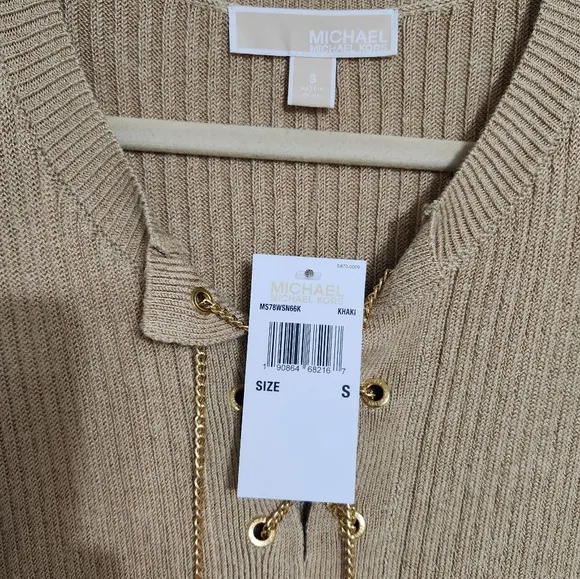 Michael Kors ribbed lace up dress