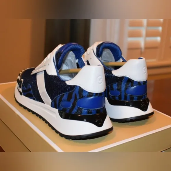 Michael Kors Zebra Blue Monroe Trainer