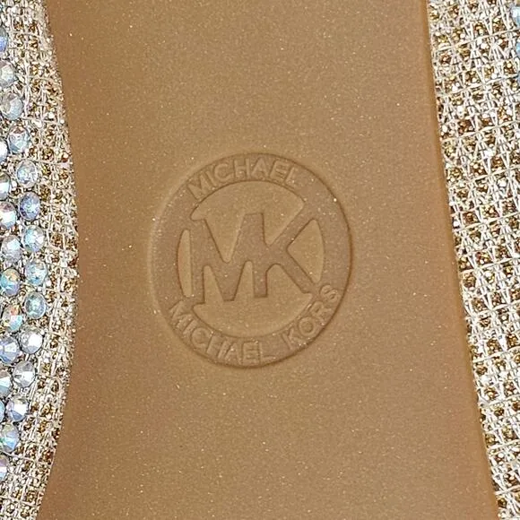 MICHAEL Michael Kors Alina Flex Pumps Size 6.5 Bling Sparkle Crystals