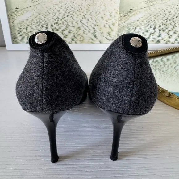 MICHAEL Michael Kors Gray and Black Stiletto Heels