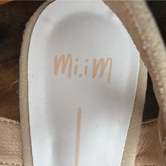 Mi.iM Jana Beige Espadrille Heeled Sandals Womens 9 Wedding Vacation Summer NWT