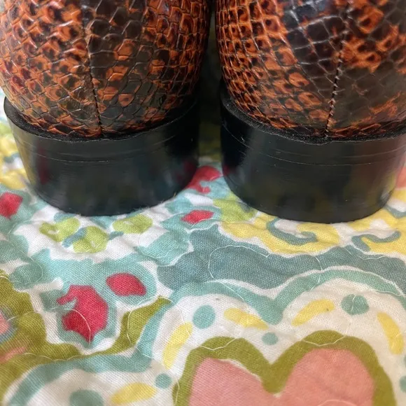 Milano Bags shoes size 38 brown/black pattern tie