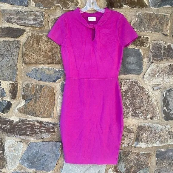 MILLY Twist neck sheath dress size Large