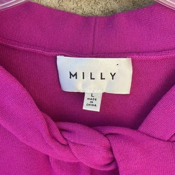 MILLY Twist neck sheath dress size Large
