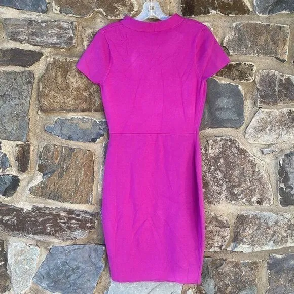 MILLY Twist neck sheath dress size Large