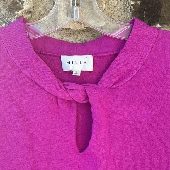 MILLY Twist neck sheath dress size Large