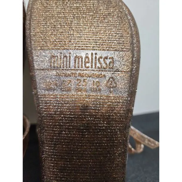 MINI MELISSA Ultragirl Glitter Shoes Size 10