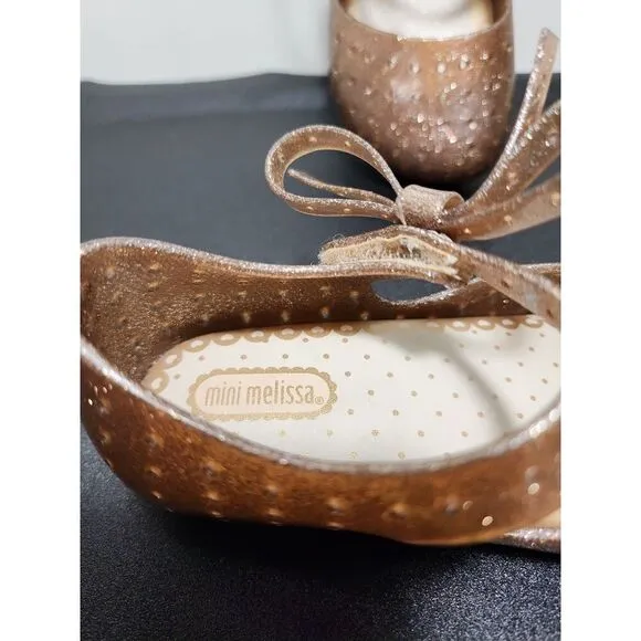 MINI MELISSA Ultragirl Glitter Shoes Size 10