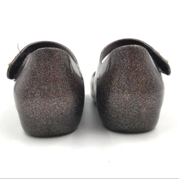 Mini Mellisa Multi Color Glitter Sparkle Mary Jane Shoes Size 7