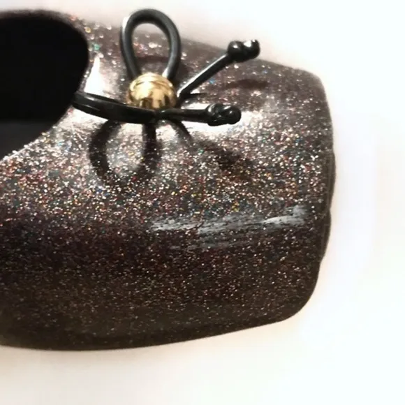 Mini Mellisa Multi Color Glitter Sparkle Mary Jane Shoes Size 7