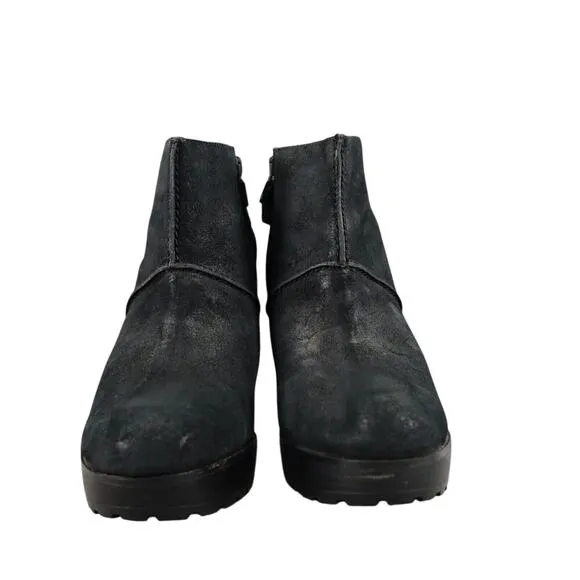 Modern Vintage Shoes Women 40 Stiletto Bootie Platform Leather Jameson Black Zip