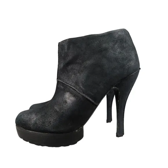 Modern Vintage Shoes Women 40 Stiletto Bootie Platform Leather Jameson Black Zip