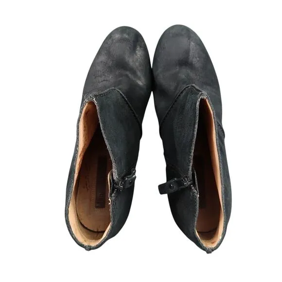 Modern Vintage Shoes Women 40 Stiletto Bootie Platform Leather Jameson Black Zip