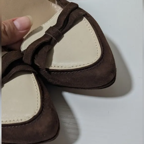 Moschino Brown and Cream Women's Shoes