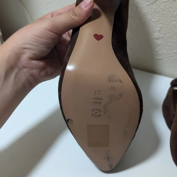 Moschino Brown and Cream Women's Shoes