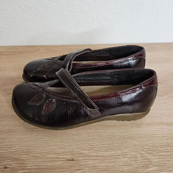 Naot Women's Shoes Nau Mai Espresso Crinkled Wine sz6/36, VGUC