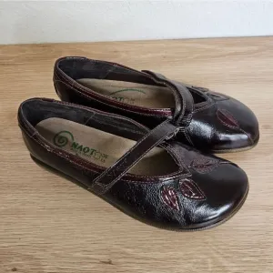 Naot Women's Shoes Nau Mai Espresso Crinkled Wine sz6/36, VGUC
