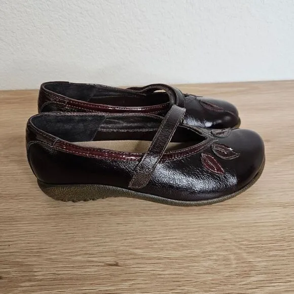 Naot Women's Shoes Nau Mai Espresso Crinkled Wine sz6/36, VGUC