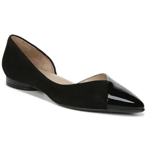 Naturalizer Hayden Black Leather/Suede D'Orsay Flats Sz 11