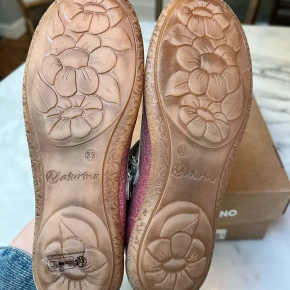 Naturino Pink and Silver Dress Shoes with Sparkle