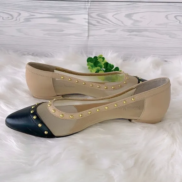 Neiman Marcus “Gertrud” Studded Flats
