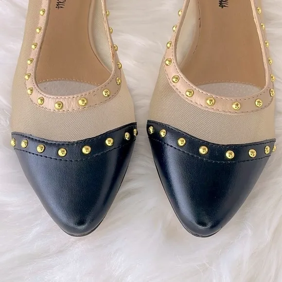 Neiman Marcus “Gertrud” Studded Flats