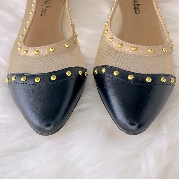 Neiman Marcus “Gertrud” Studded Flats