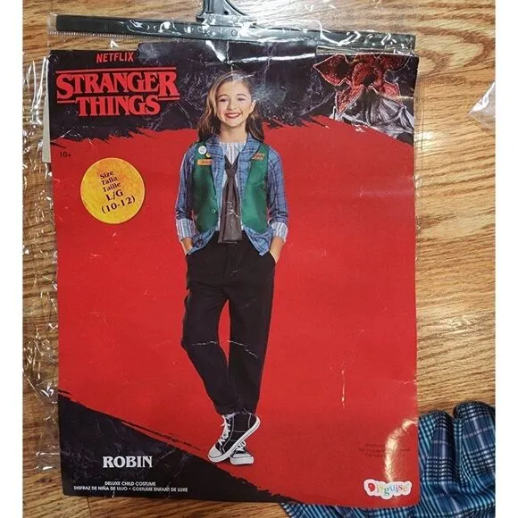 Netflix Stranger Things - Robin Childs Costume size Large (10-12)