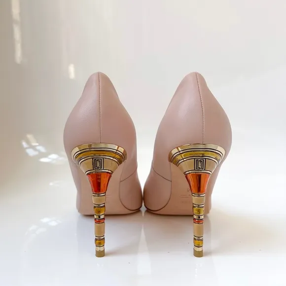 NEW | $595 Loriblu Pink Jasmine Body Pump MG8201 Colorblock Accent High Heel 40