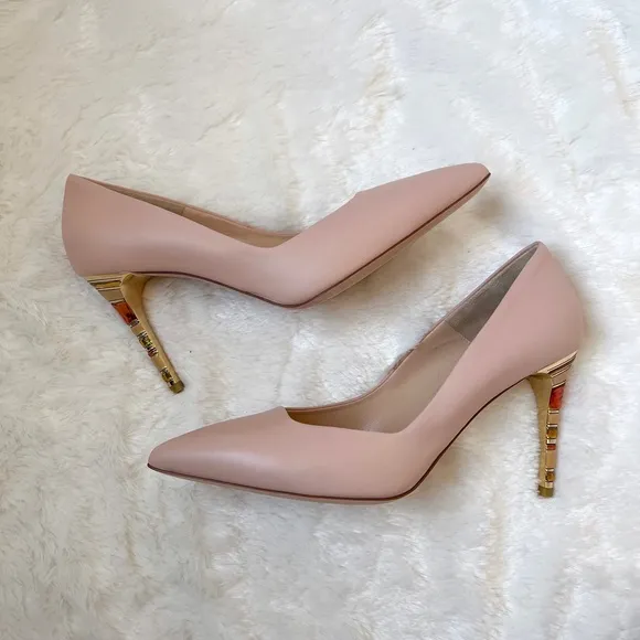 NEW | $595 Loriblu Pink Jasmine Body Pump MG8201 Colorblock Accent High Heel 40