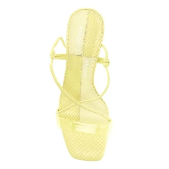 NEW Antonio Melani Barden Ankle Tie Lace-Up Dress Heeled Sandals in Glow…