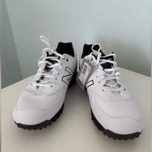 New Balance Golf shoes 574 with spikes White and Black size 11.5 2E NWT