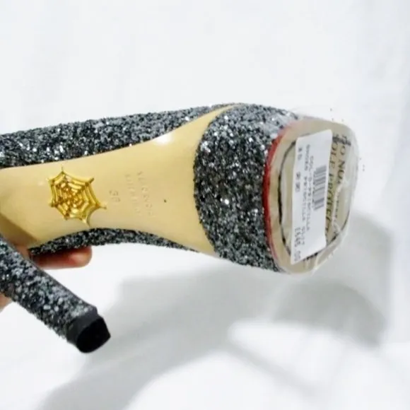 NEW CHARLOTTE OLYMPIA PRISCILLA PUMP Glitter Shoe