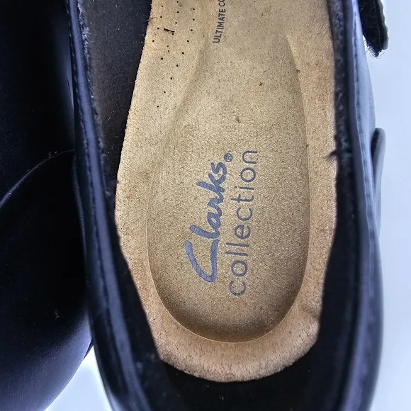 NEW Clarks Collection Emslie Lulin Pumps, Black Leather, Women's 9.5M