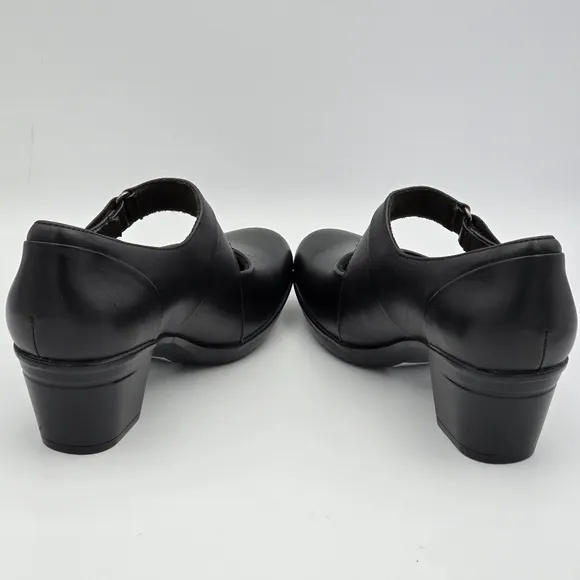 NEW Clarks Collection Emslie Lulin Pumps, Black Leather, Women's 9.5M