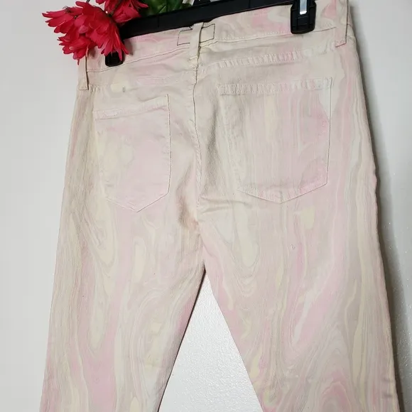 NEW Current Elliott Marble Taffy Cigarette Jeans Skinny Stiletto Ankle Summer